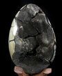 Septarian Dragon Egg Geode - Crystal Filled #37454-1